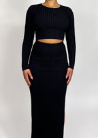Lara Ribbed Skirt Set
