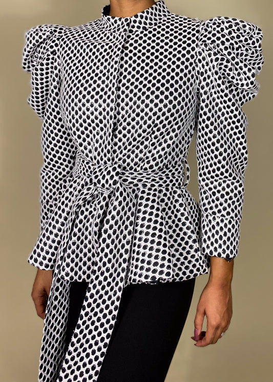 Pippa Polka Dot Jacket Short