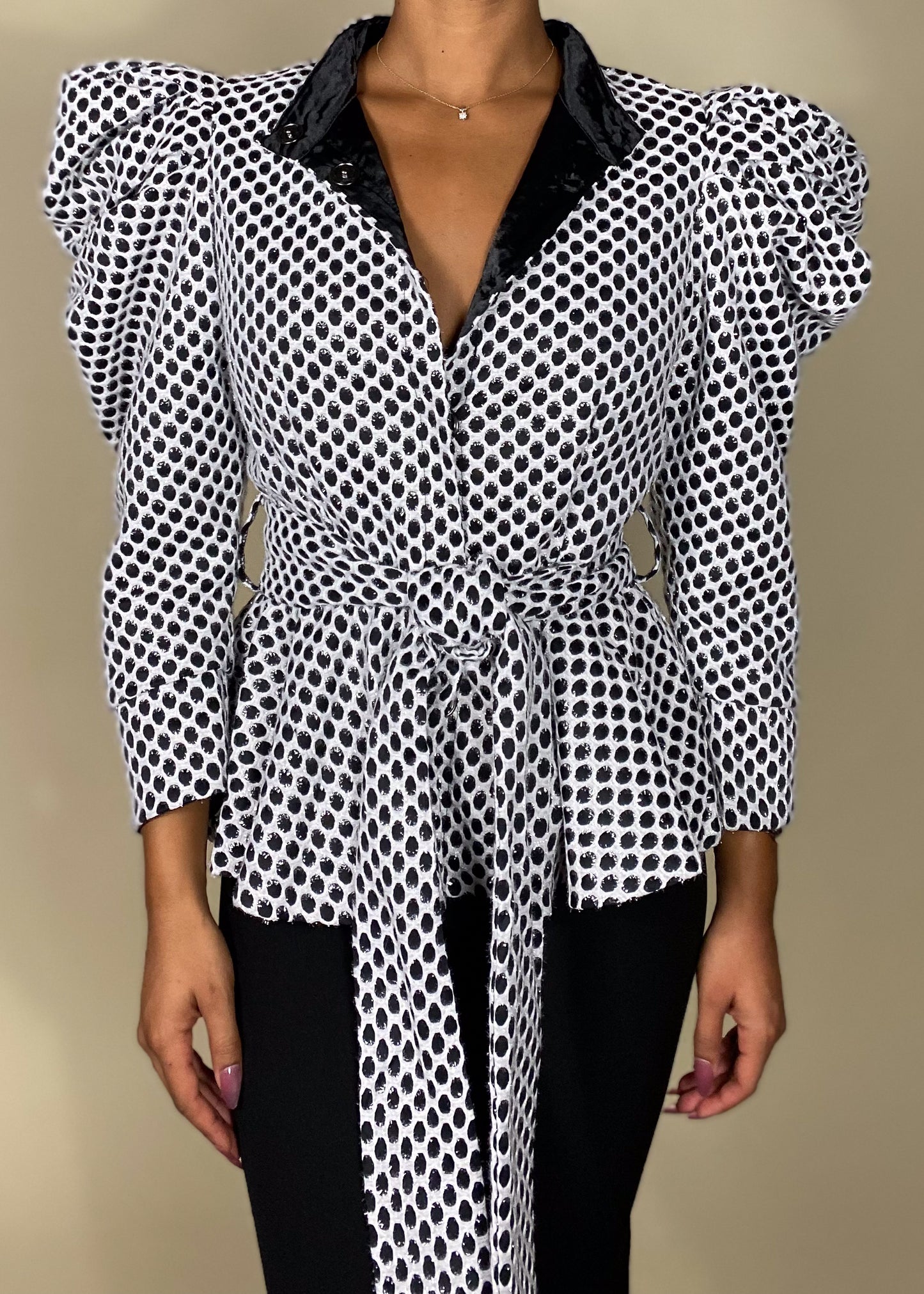 Pippa Polka Dot Jacket Short