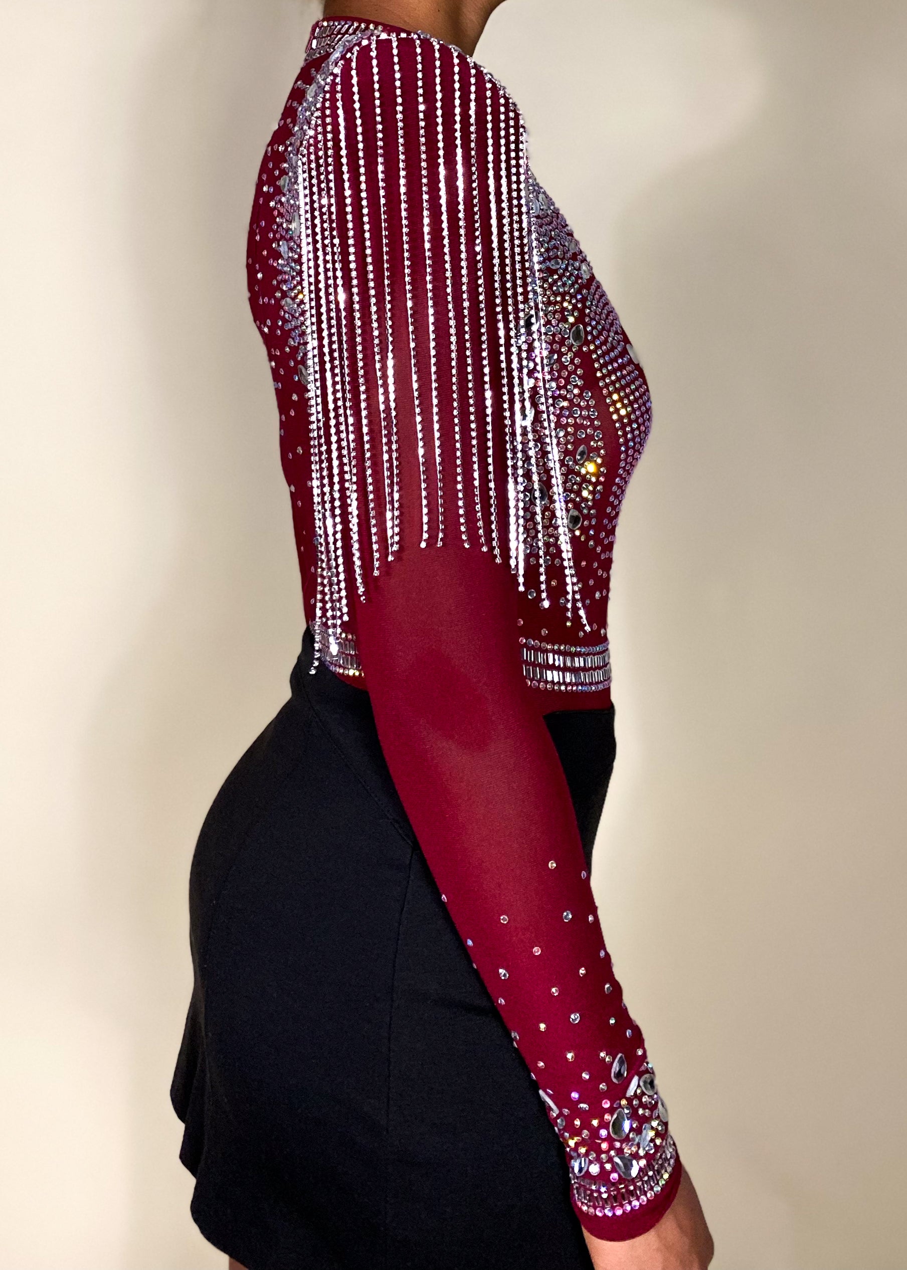 Reyna Red Bodysuit