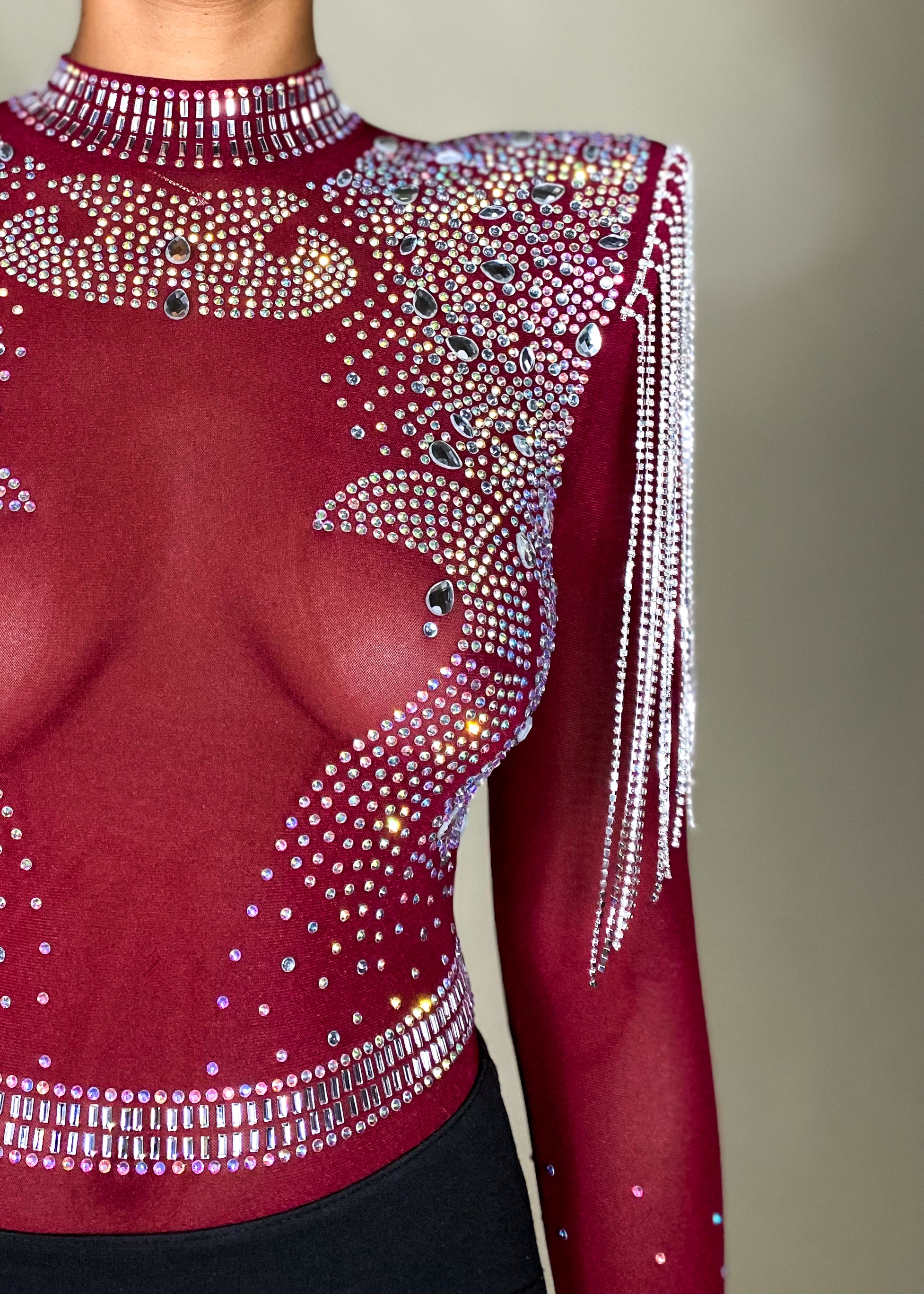 Reyna Red Bodysuit