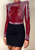 Reyna Red Bodysuit