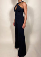 Nia Black Cross Jumpsuit