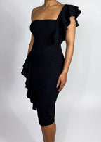 Wedding guest cocktail dress
Date night midi dress
Holiday party outfit
Red carpet evening wear
Black tie event dress evening wear
 formal event dress
 wedding guest dress
cocktail dress
Strapless asymmetric midi dress
Ruffle detail bodycon dress
Black one-shoulder midi dress
Elegant ruffle cocktail dress
Sleek asymmetrical bodycon dress
Classic little black dress
Sparkly formal evening dress