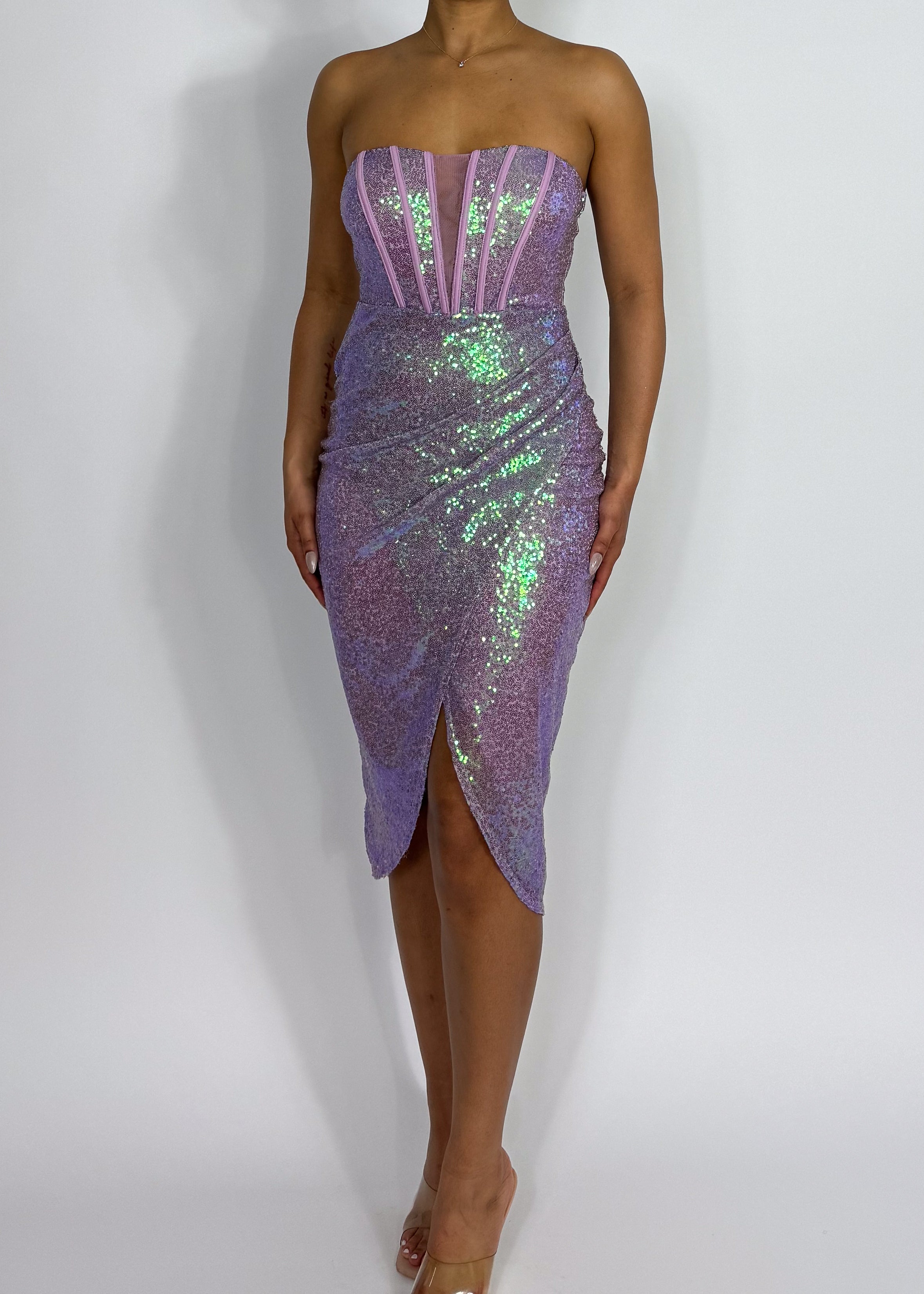fitted lace wedding dress Iris Iridescent Dress – House of Culture