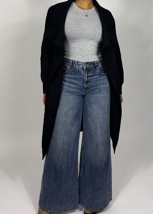 Black Knit Cardigan