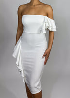 Wedding guest cocktail dress
Date night midi dress
Holiday party outfit
Red carpet evening wear
Black tie event dress evening wear
 formal event dress
 wedding guest dress
cocktail dress
Strapless asymmetric midi dress
Ruffle detail bodycon dress
Black one-shoulder midi dress
Elegant ruffle cocktail dress
Sleek asymmetrical bodycon dress
Classic little black dress
Sparkly formal evening dress