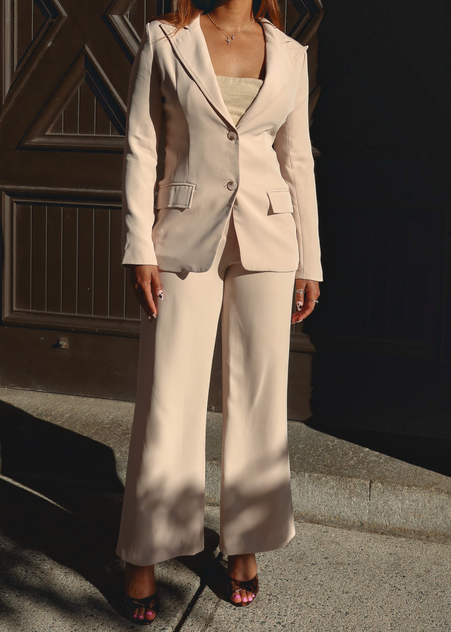 Elle Beige Suit