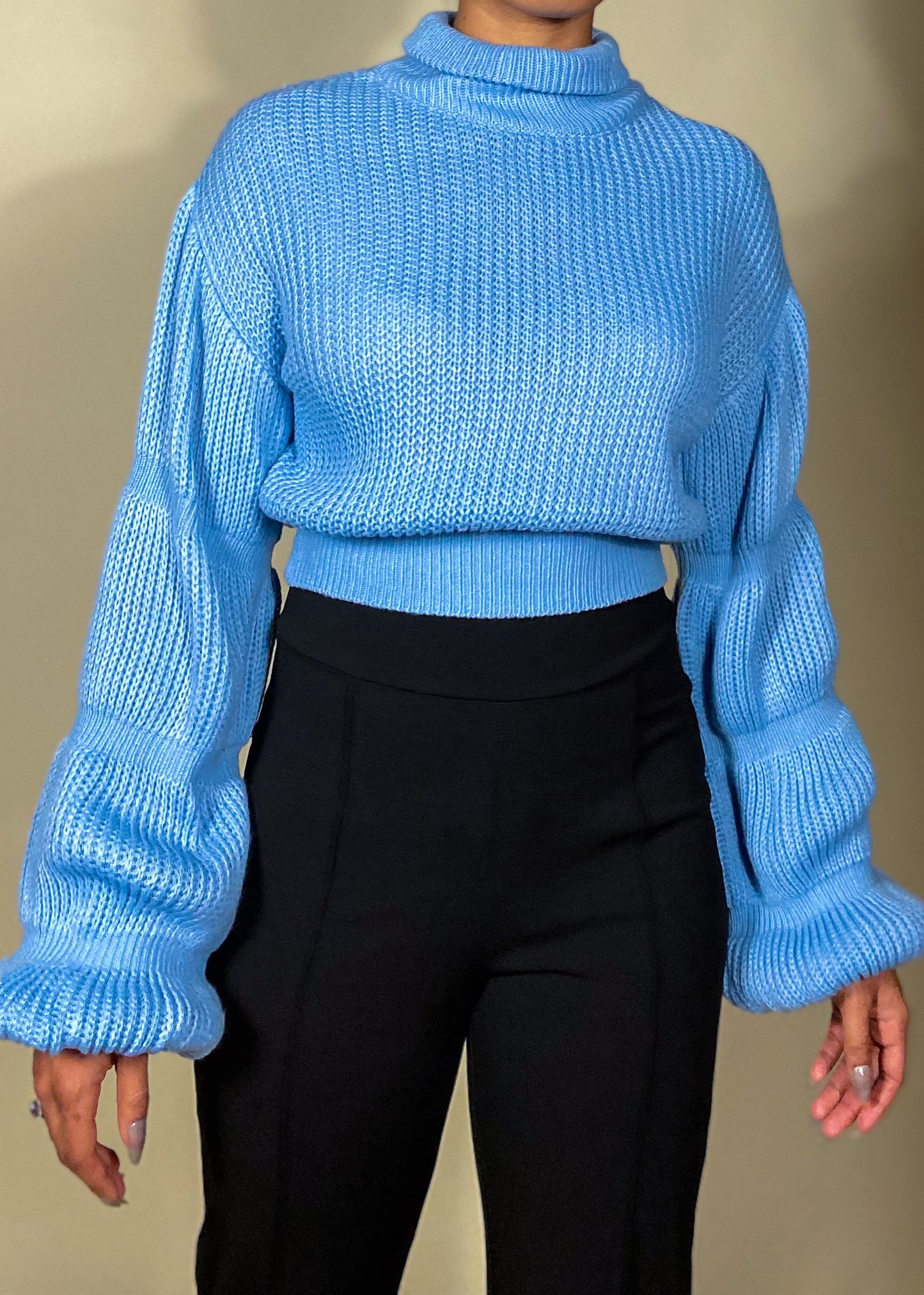Chrissy Crop Turtleneck Sweater 2.0