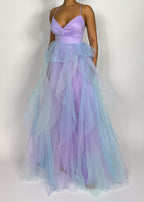Prom dress
Fairy core aesthetic dress
Bridesmaid gown
Formal gala dress
Wedding guest maxi dress Spring formal dress
Summer wedding guest gown
Fall gala evening dress
Winter wonderland outfit
Spaghetti strap ball gown
Flowing layered tulle dress
Dreamy pastel ombre dress
Elegant V-neck gown
Whimsical princess dress
Fairy tale ball gown
Ethereal tulle dress
Ombre layered gown
Princess-style evening dress
Romantic pastel maxi dress