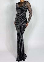 Red carpet evening gown
Gala night outfit
Black tie event dress
Prom dress with rhinestones
New Year’s Eve dress Winter formal wear
Fall evening dress
Spring gala gown
Holiday party dress
Bodycon sheer mesh dress
Crystal-studded maxi dress
Floor-length formal gown
Illusion neckline evening dress
Figure-hugging mermaid dress
Elegant black evening gown
Sheer long sleeve dress
Rhinestone-embellished gown
Sparkling formal dress
Luxurious mesh dress