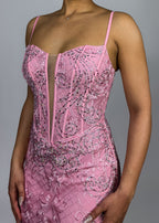 Wedding guest formal gown
Red carpet evening dress
Luxury prom night dress
Gala and black-tie event gown
Pageant and competition dress
Sheer illusion deep V dress
Embellished lace corset gown
Floor-length mermaid silhouette dress
Spaghetti strap elegant evening dress
Romantic pink formal gown
Pink lace evening gown
Plunge neckline formal dress
Embroidered corset gown
Elegant fitted prom dress
Luxury lace mermaid dress