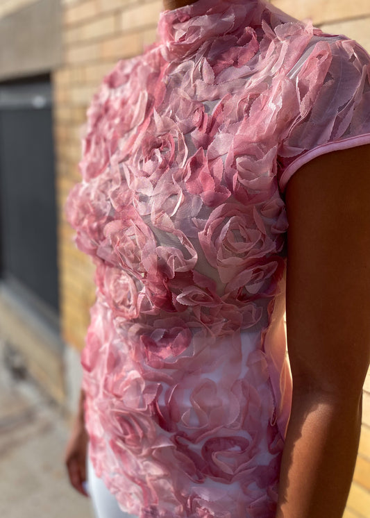 Pink Peony Blouse
