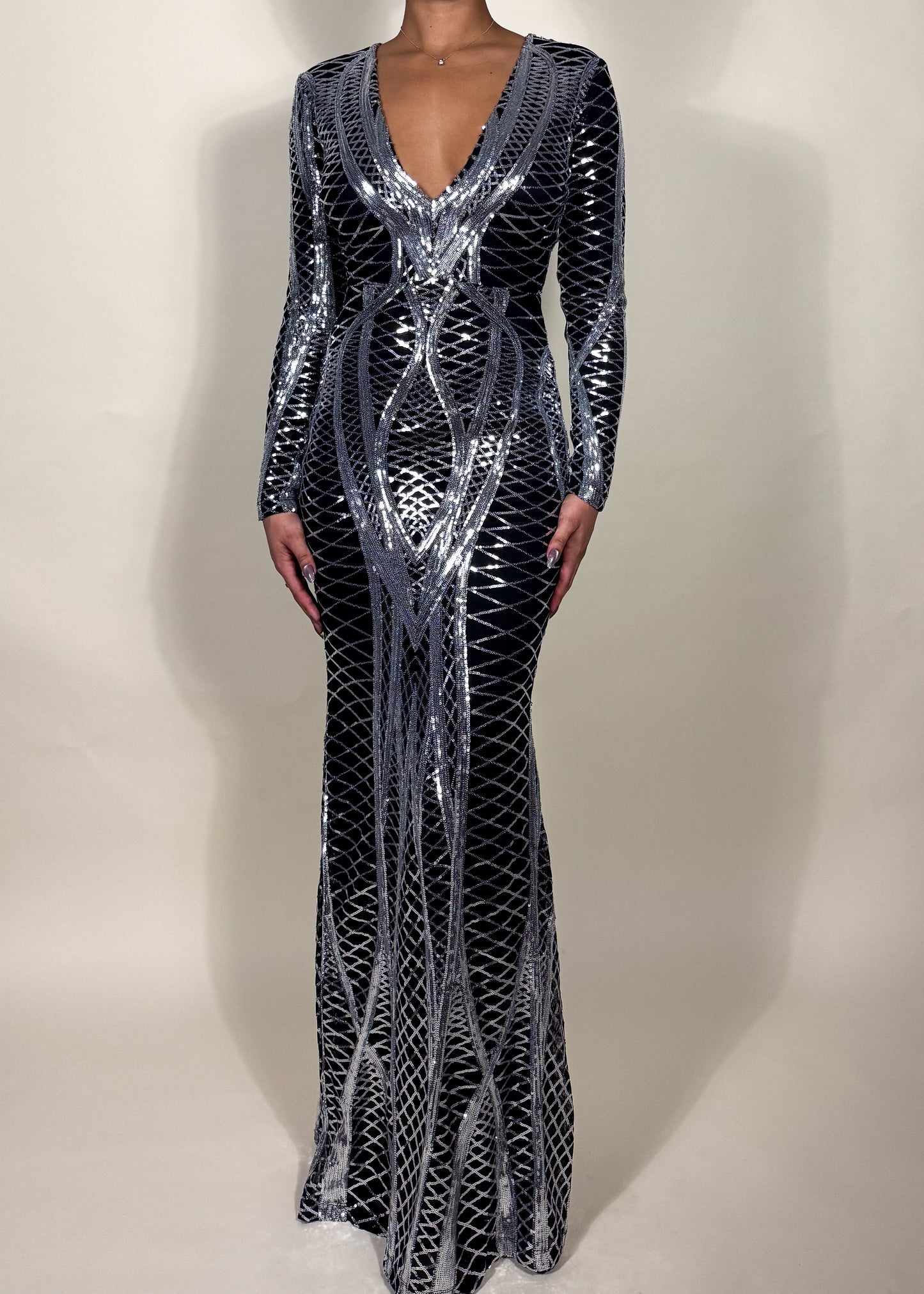 Evelyn Long Sleeve Gown