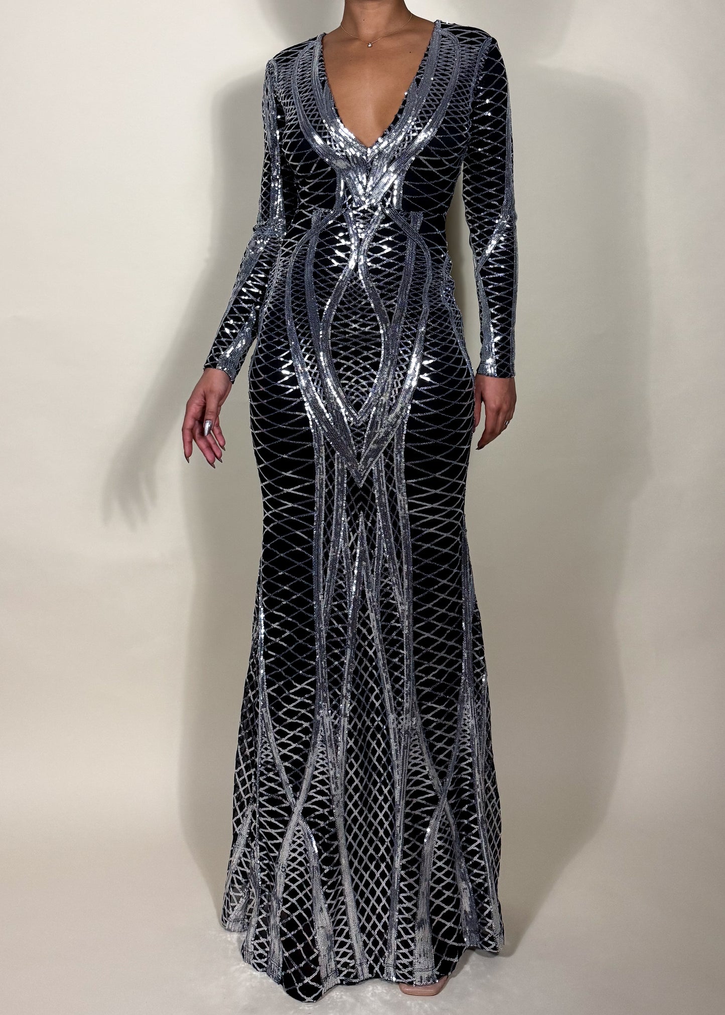Evelyn Long Sleeve Gown