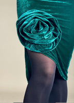 Rose Velvet Skirt