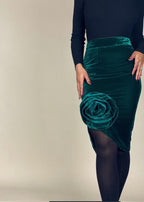 Rose Velvet Skirt