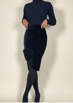 Rose Velvet Skirt