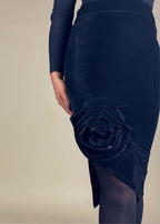Rose Velvet Skirt