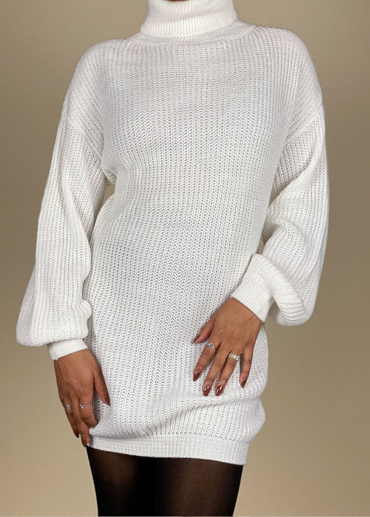 Sweater Weather Tunic White