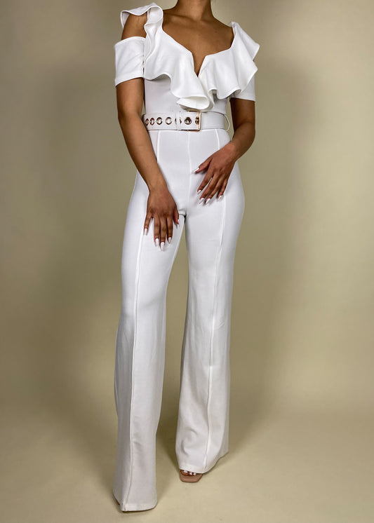 Ruffle Jumpsuit +