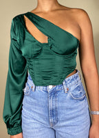 Sadie Satin Bustier